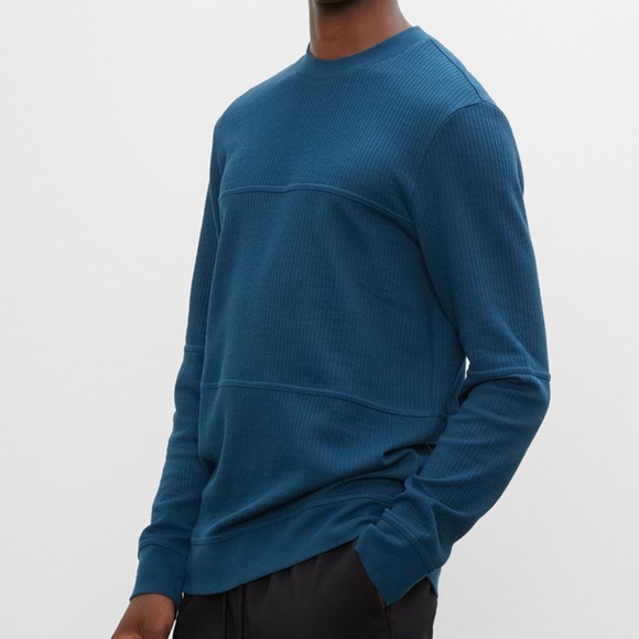 Double Knit Crewneck Sweater - Blue Opal - New With Tags; NEVER WORN - Picture 1 of 3